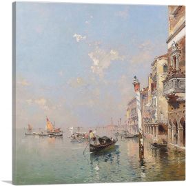 Giudecca Canal In Venedig-1-Panel-26x26x.75 Thick