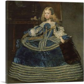 Infanta Margarita Teresa In a Blue Dress 1659-1-Panel-12x12x1.5 Thick