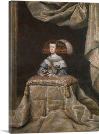 Mariana De Austria In Prayer 1655-1-Panel-26x18x1.5 Thick