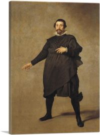 Portrait Of Pablo De Valladolid 1635-1-Panel-26x18x1.5 Thick