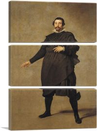 Portrait Of Pablo De Valladolid 1635-3-Panels-90x60x1.5 Thick