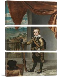 Prince Baltasar Carlos 1636-3-Panels-60x40x1.5 Thick