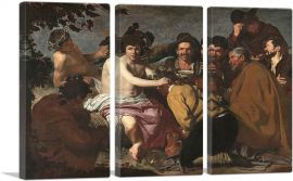 The Feast Of Bacchus 1628-3-Panels-90x60x1.5 Thick