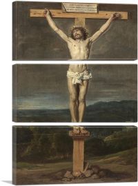 Christ On The Cross-3-Panels-60x40x1.5 Thick
