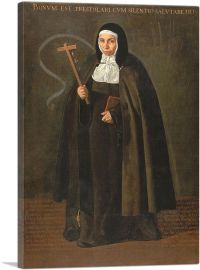 The Nun Jeronima De La Fuente 1620-1-Panel-26x18x1.5 Thick