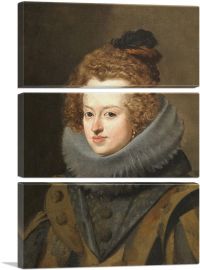 Dona Maria Of Austria Queen Of Hungary 1630-3-Panels-60x40x1.5 Thick