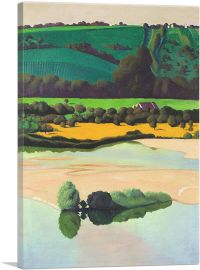 One Evening On The Loire 1923-1-Panel-40x26x1.5 Thick