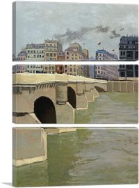 The Pont Neuf Bridge 1902-3-Panels-90x60x1.5 Thick