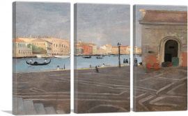 Venice The Old Customs And The Great Canal-3-Panels-60x40x1.5 Thick