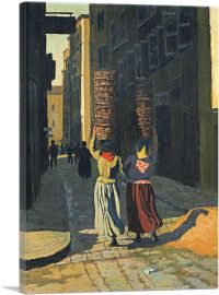 Women Carrying Baskets In Marseille 1901-1-Panel-18x12x1.5 Thick