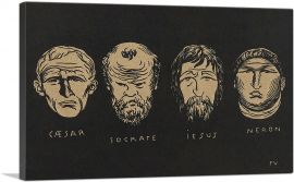 Ceasar Socrates Jesus Nero 1893-1-Panel-18x12x1.5 Thick