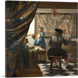 The Art Of Painting 1665-1-Panel-12x12x1.5 Thick
