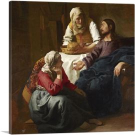 Christ In The House Of Martha And Mary 1654-1-Panel-26x26x.75 Thick