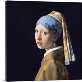 Girl With a Pearl Earring-1-Panel-12x12x1.5 Thick