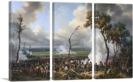The Battle Of Hanau 1813-3-Panels-60x40x1.5 Thick