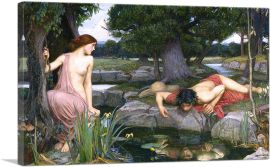 Echo and Narcissus 1903-1-Panel-26x18x1.5 Thick