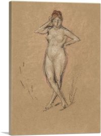 Nude Standing With Legs Crossed 1878-1-Panel-18x12x1.5 Thick