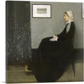 Whistler's Mother 1871-1-Panel-12x12x1.5 Thick