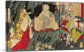 Ghosts Appearing In Shirazunoyabu Forrest Yawata 1881-1-Panel-18x12x1.5 Thick