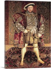 Portrait Of Henry VIII 1491-1-Panel-12x8x.75 Thick
