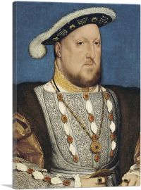 Portrait Of Henry VIII 1536-1-Panel-12x8x.75 Thick