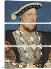 Portrait Of Henry VIII 1536-3-Panels-60x40x1.5 Thick