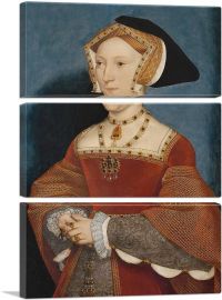 Portrait Of Jane Seymour 1537-3-Panels-60x40x1.5 Thick