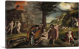 Allegory Of Old And New Testaments Early 1530-1-Panel-40x26x1.5 Thick