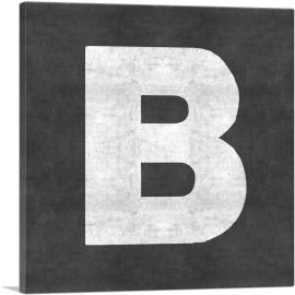 Chalkboard Alphabet Letter B