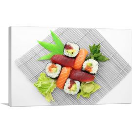 Sushi Sashimi With Salad