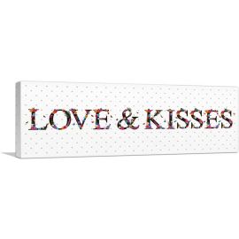 LOVE AND KISSES Girls Room Decor