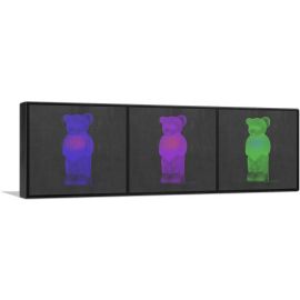 Modern Blue Violet and Green Neon Gummy Bears