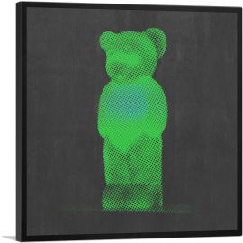 Modern Neon Green Gummy Bear