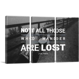 Not All Who Wonder Are Lost-3-Panels-90x60x1.5 Thick