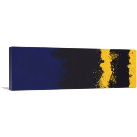 Navy Blue Yellow Black Modern Panoramic