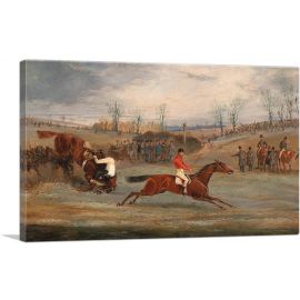 Scenes From a Steeplechase Near a Finish 1845