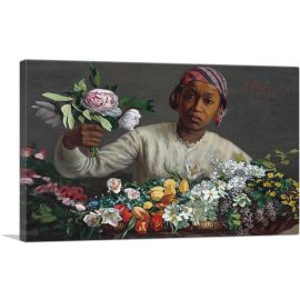 Young Woman With Peonies