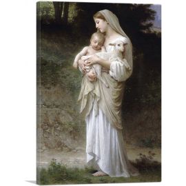 L Innocence Virgin Mary Baby Jesus Lamb