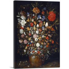 Flowers In a Wooden Vessel 1603