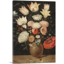 A Still Life Of Various Flowers In A Vase