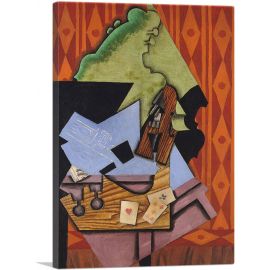 Violin And Playing Cards On a Table 1913