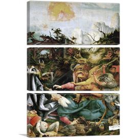The Temptation of Saint Anthony 1515-3-Panels-90x60x1.5 Thick