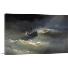 Ship During a Sea Storm 1892