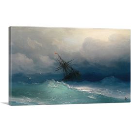 Ship in the Stormy Sea 1858