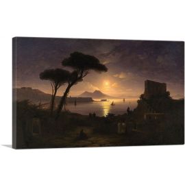 The Bay of Naples at Moonlit Night 1842
