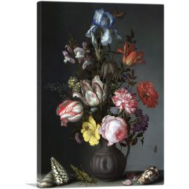 Flowers in a Vase with Shells and Insects 1630