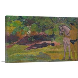 In the Vanilla Grove - Man and Horse 1891