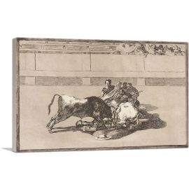 A Picador Is Unhorsed and Falls under the Bull 1816