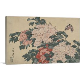 Peonies and Butterfly 1833