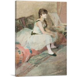 Dancer Seated on a Pink Couch 1884